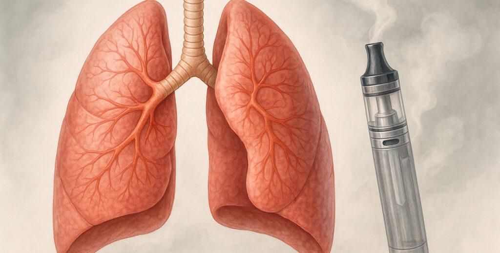 effets cigarette électronique sur les poumons